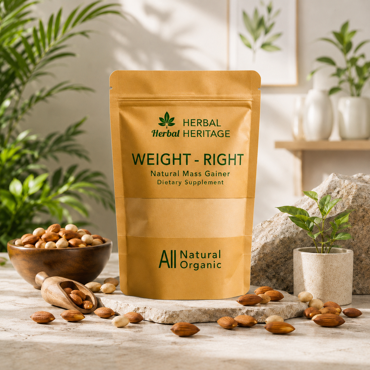 Weight-Right Natural Mass Gainer Powder